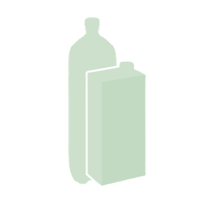 graphic silouette of a bottle and carton